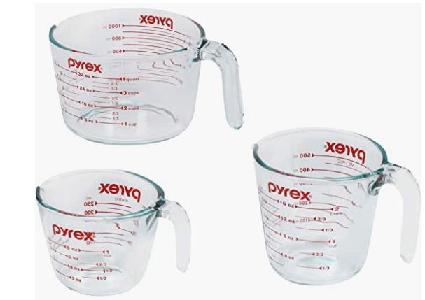 美國康寧Pyrex三件式耐熱量杯組 cover